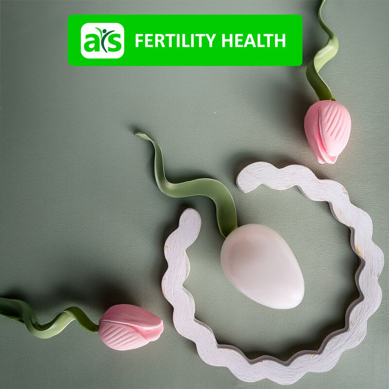 3 sperm swimming to an ovum