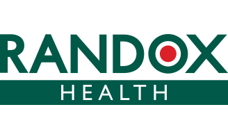 RANDOX HEALTH logo with green text and red dot on a white background