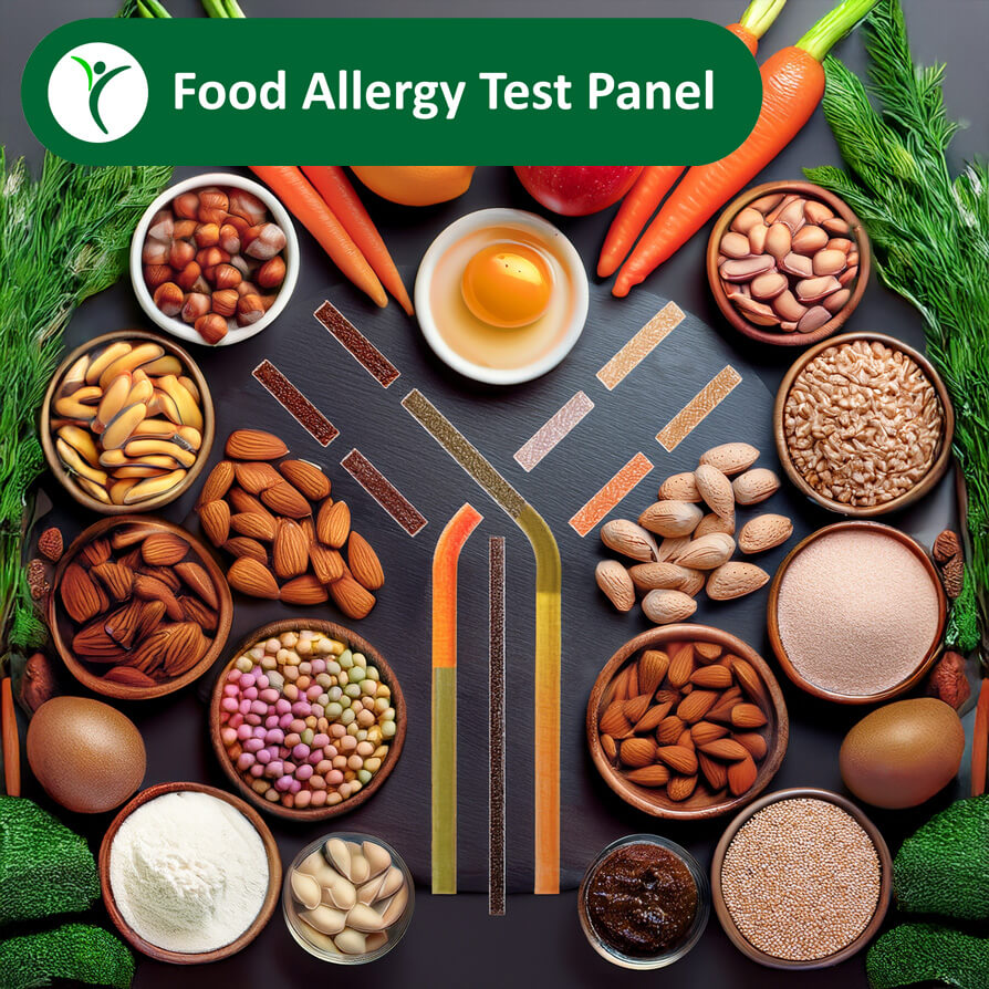 Foods around an allergy antibody