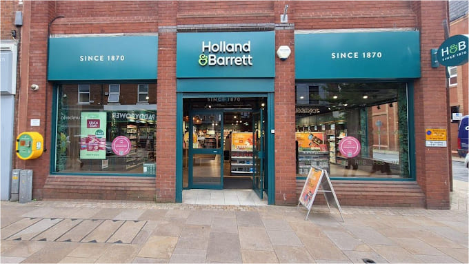 Private Health Testing clinic in Holland & Barrett in Preston