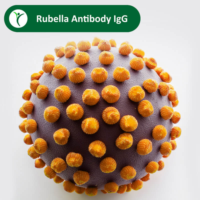 yellow virus particle